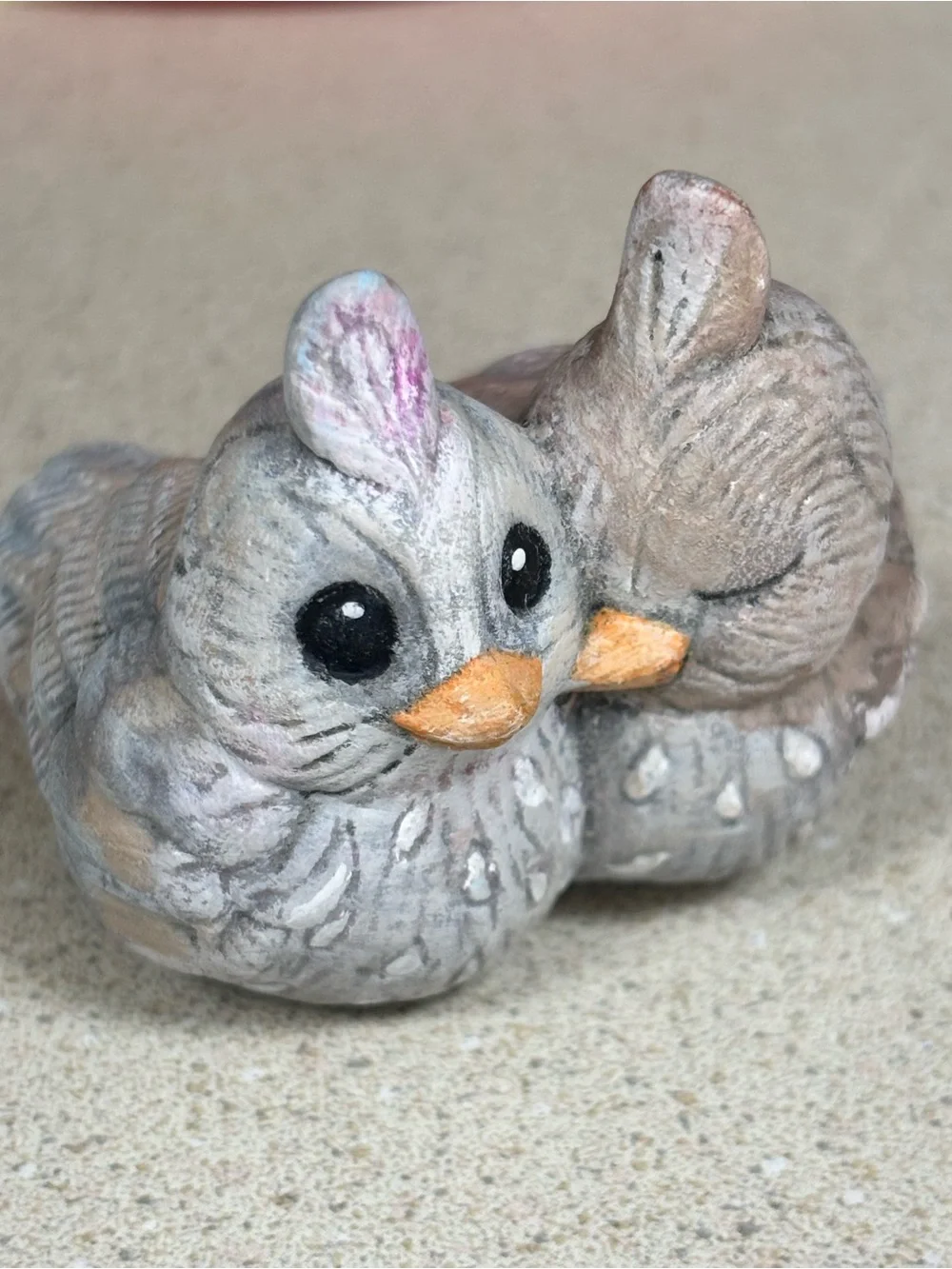 Two Ceramic Birds Figurine